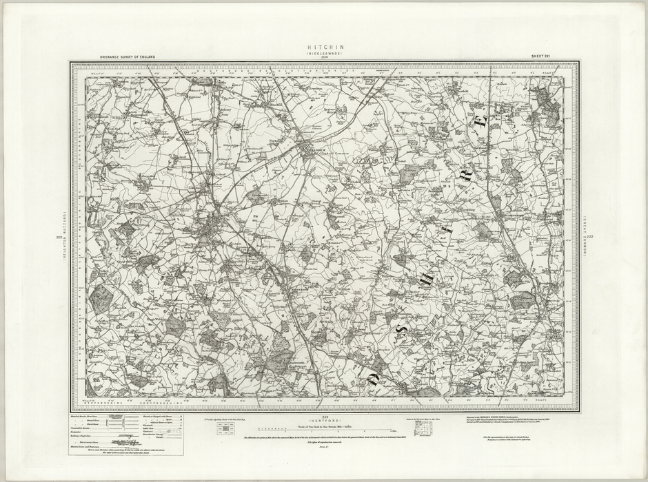 1890 Collection - Hitchin (Biggleswade) Ordnance Survey Map
