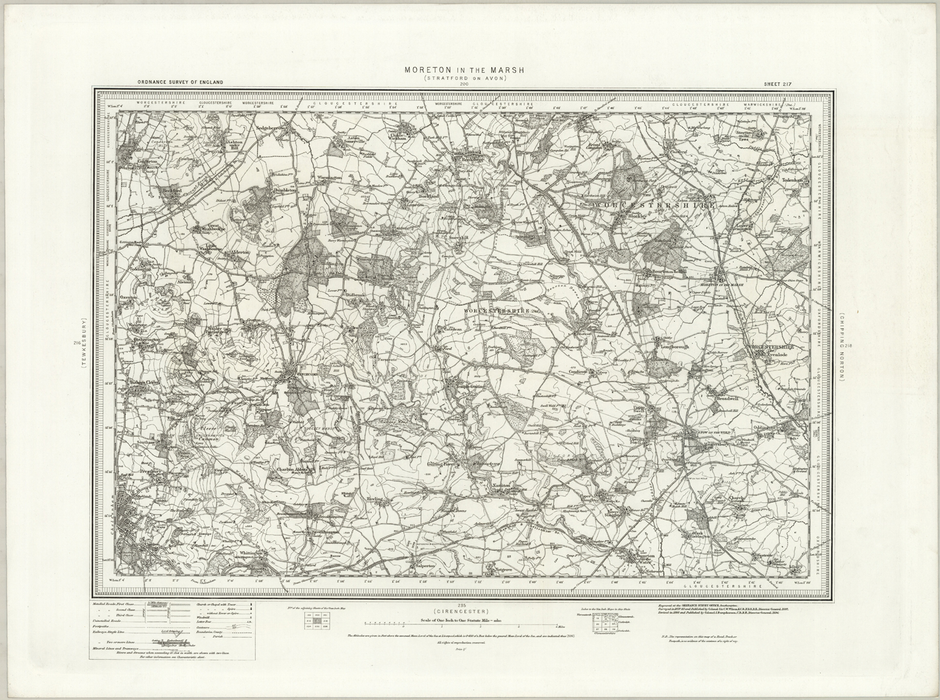 1890 Collection - Moreton in the Marsh (Stratford on Avon) Ordnance Survey Map