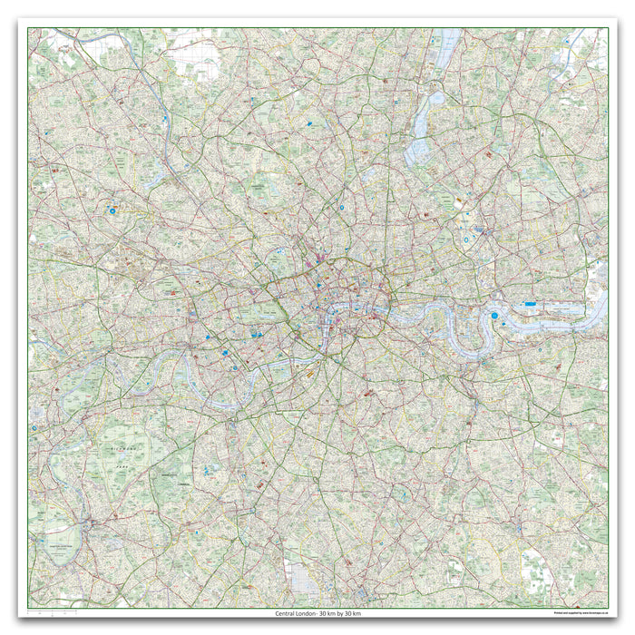 Giant London Street Map