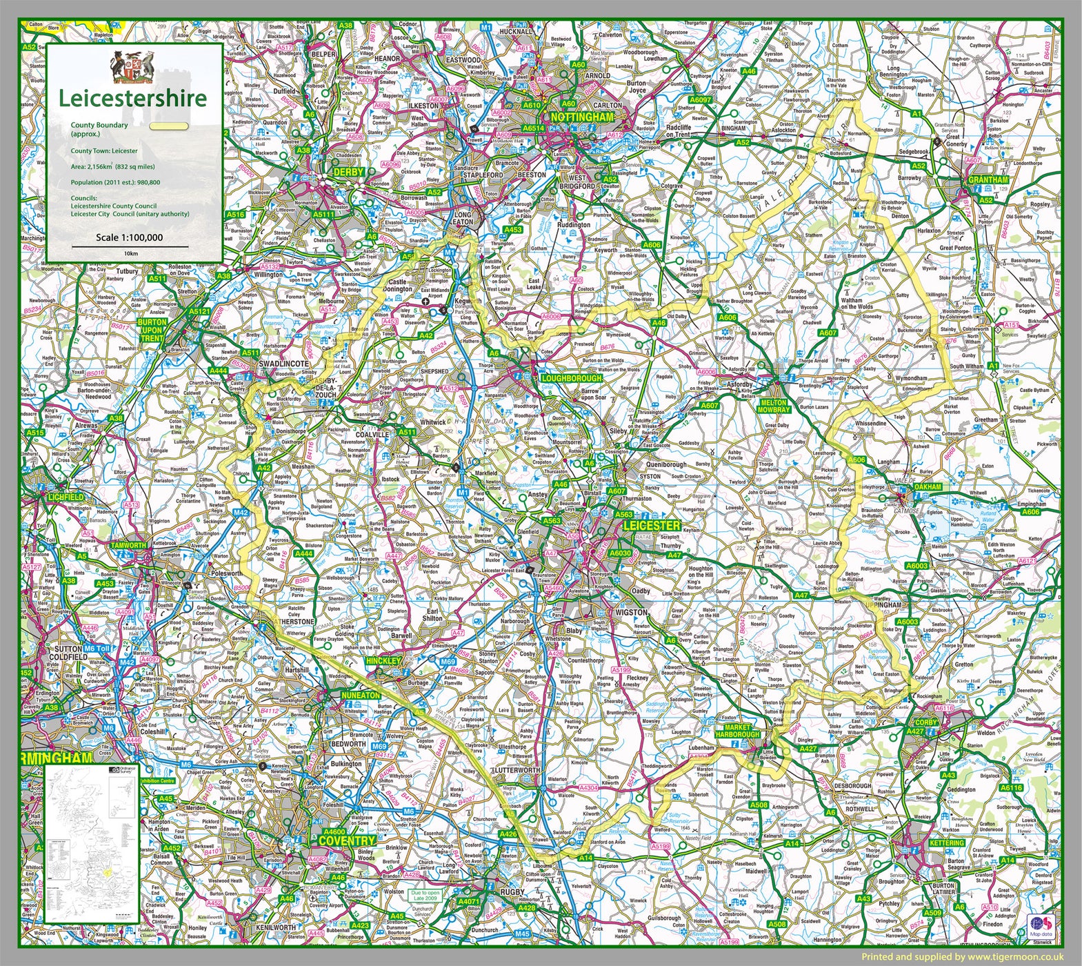 Leicestershire County Map I Love Maps leicestershire-county-map-i-love-maps