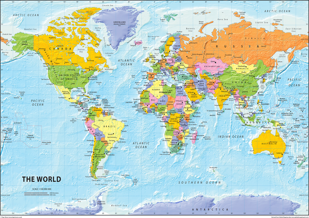 Detailed World Political Map