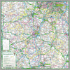 map of Worcestershire, a county in England, UK.  This map covers the cathedral city of Worcester and the towns:      Kidderminster     Bromsgrove     Redditch     Malvern     Bewdley     Evesham     Droitwich Spa     Pershore     Tenbury Wells     Stourport-on-Severn     Upton-upon-Severn