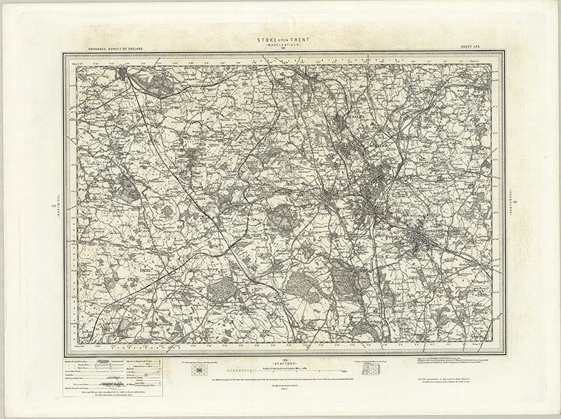 1890 Collection - Stoke upon Trent (Macclesfield) Ordnance Survey Map