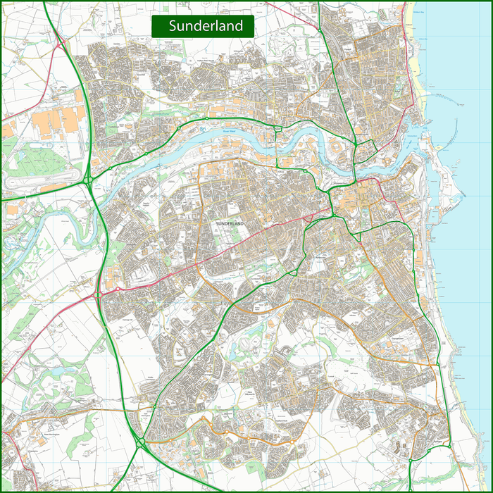 Sunderland Street Map