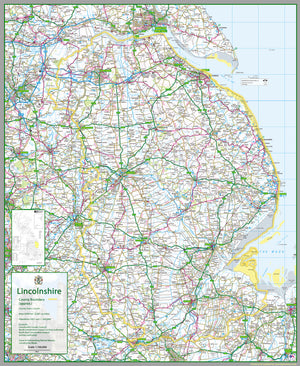 Lincolnshire County Map– I Love Maps