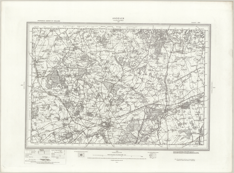 1890 Collection - Andover (Hungerford) Ordnance Survey Map