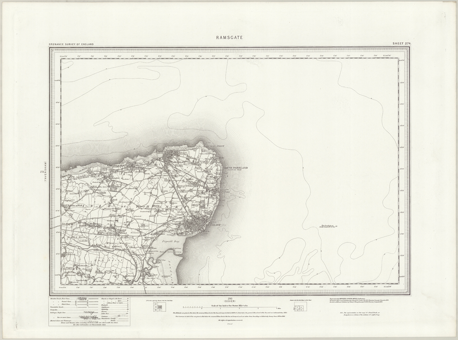 1890 Collection - Ramsgate Ordnance Survey Map