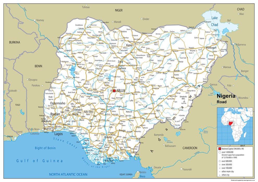 Nigeria Road Map