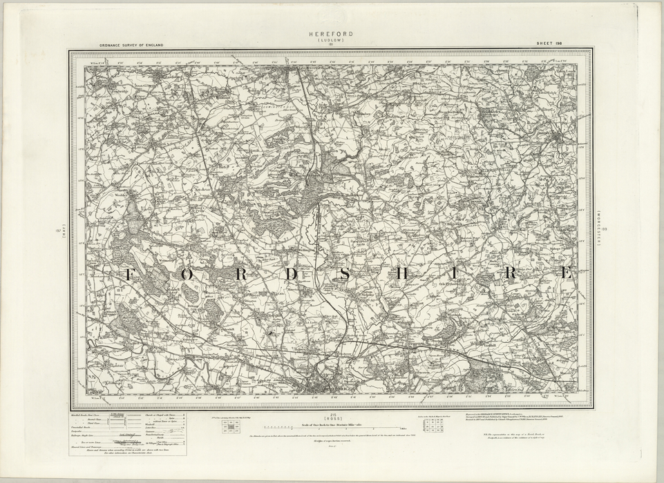 1890 Collection - Hereford (Ludlow) Ordnance Survey Map