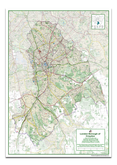 Croydon London Borough Map