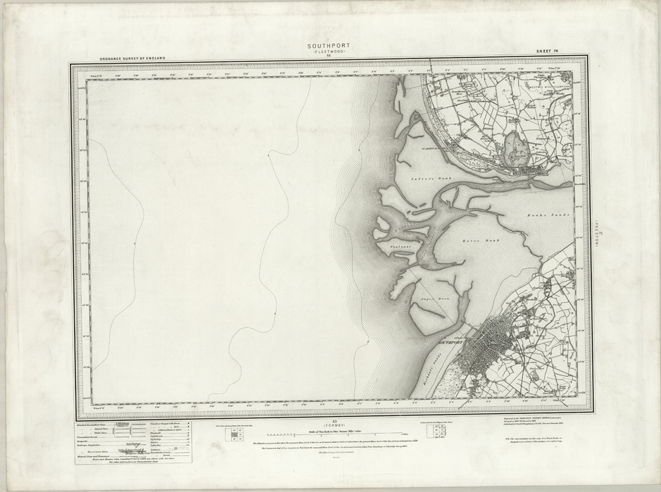 1890 Collection - Southport (Fleetwood) Ordnance Survey Map