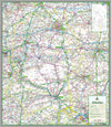 map of Wiltshire, a county in England, UK.  This map covers the city of Salisbury and the towns:          Amesbury         Bradford-on-Avon         Calne         Chippenham         Corsham         Cricklade         Devizes         Highworth         Larkhill         Ludgershall         Malmesbury         Marlborough         Melksham         Mere         Royal Wootton Bassett         Swindon         Tidworth         Trowbridge         Warminster         Westbury         Wilton