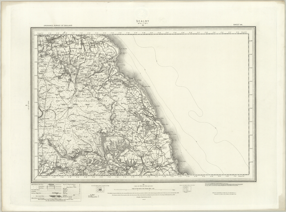1890 Collection - Scalby (Whitby) Ordnance Survey Map