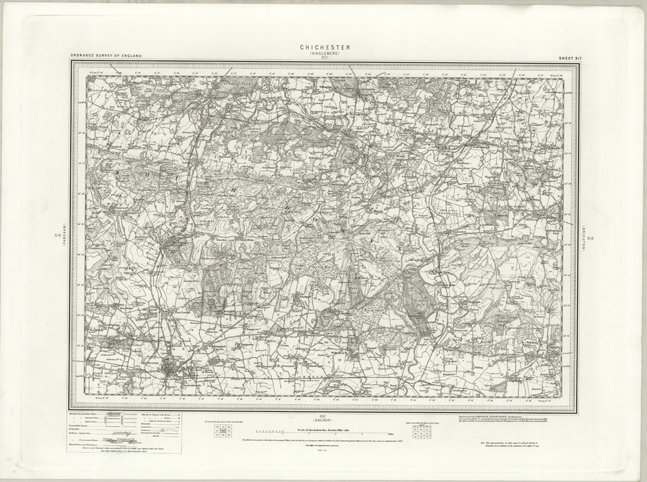 1890 Collection - Chichester (Haslemere) Ordnance Survey Map