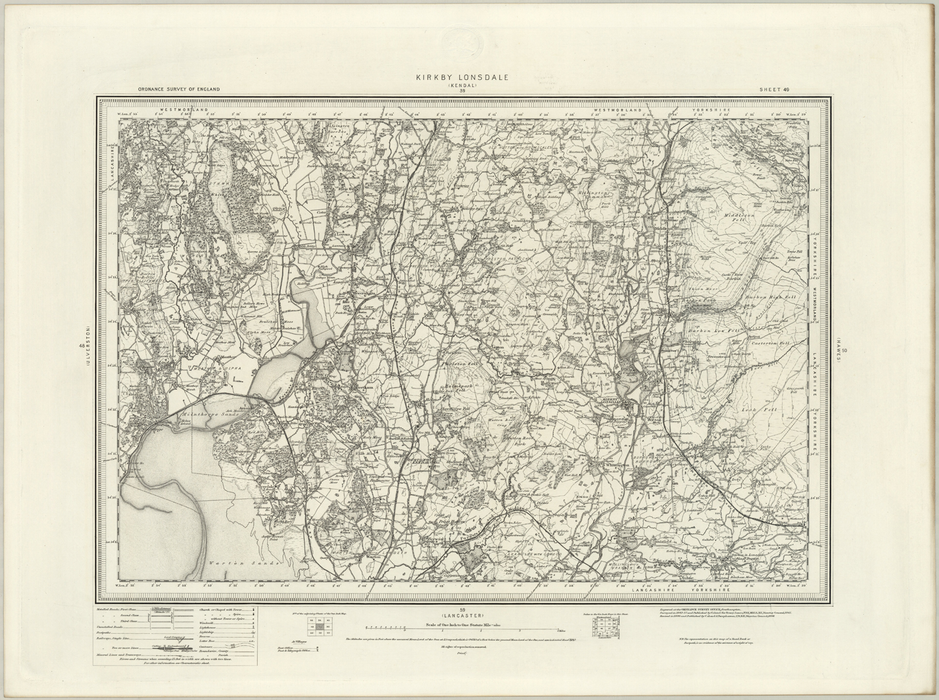 1890 Collection - Kirkby (Lonsdale) Ordnance Survey Map