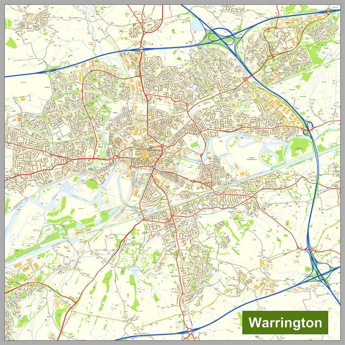 Warrington Street Map