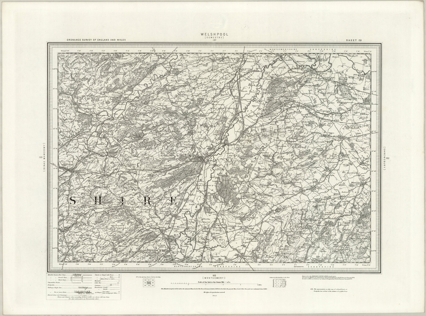 1890 Collection - Welshpool (Oswestry) Ordnance Survey Map– I Love Maps