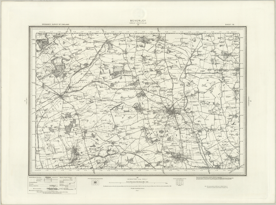 1890 Collection - Beverly (Great Driffield) Ordnance Survey Map