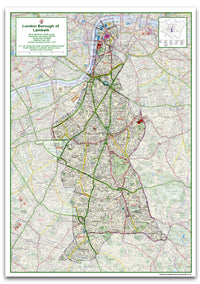 Lambeth London Borough Map– I Love Maps