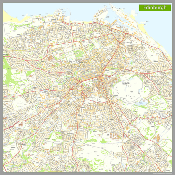 Edinburgh Street Map