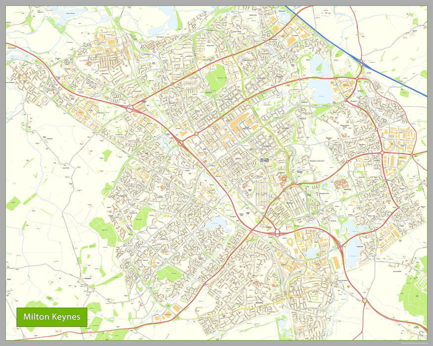 Milton Keynes Street Map