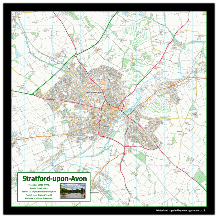 Stratford-upon-Avon Street Map