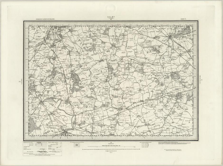 1890 Collection - Selby (York) Ordnance Survey Map
