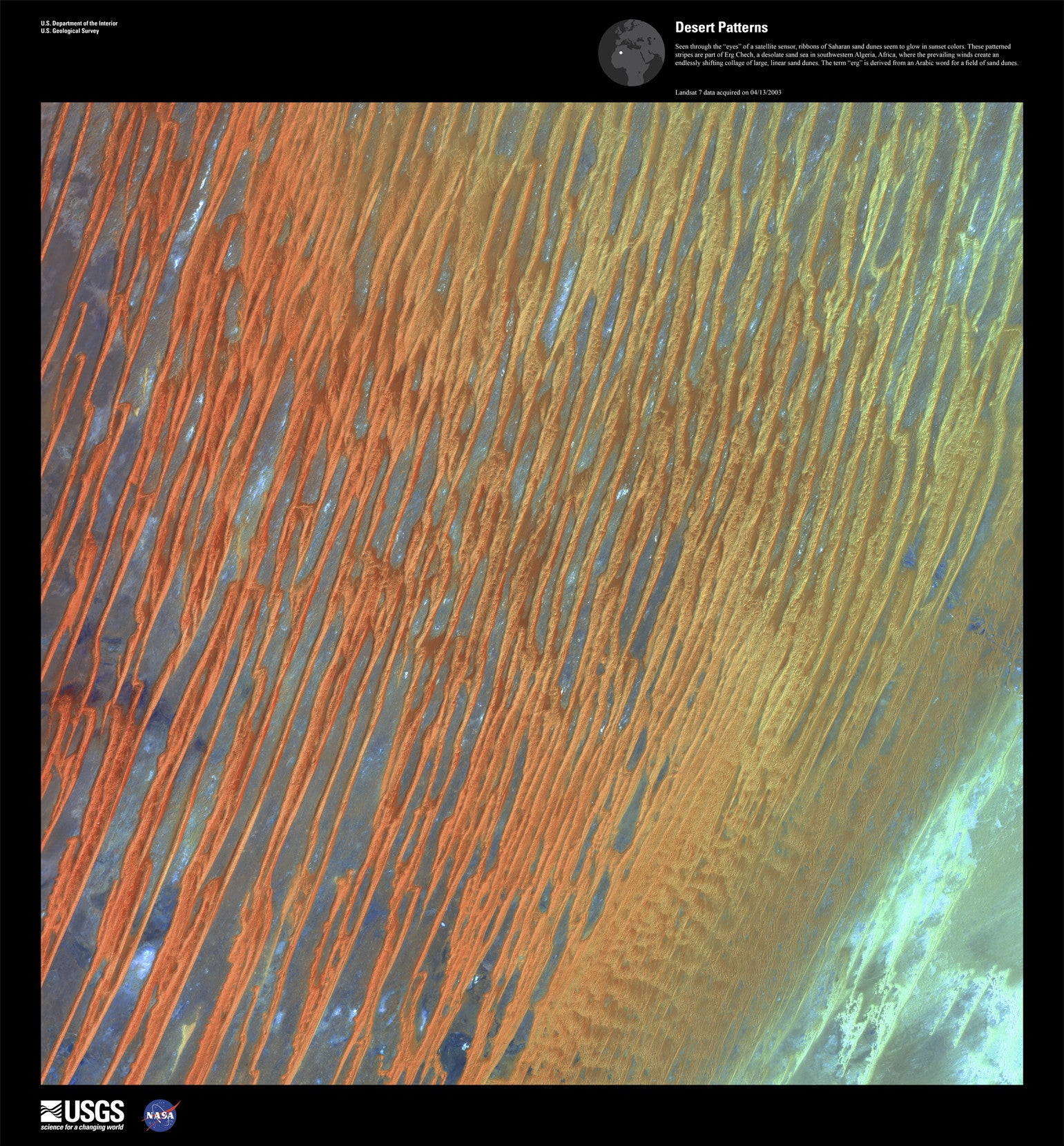 Earth Patterns Ilistrated Desert Patterns - Earth as Art– I Love Maps