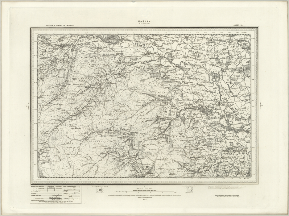 1890 Collection - Masham (Richmond) Ordnance Survey Map