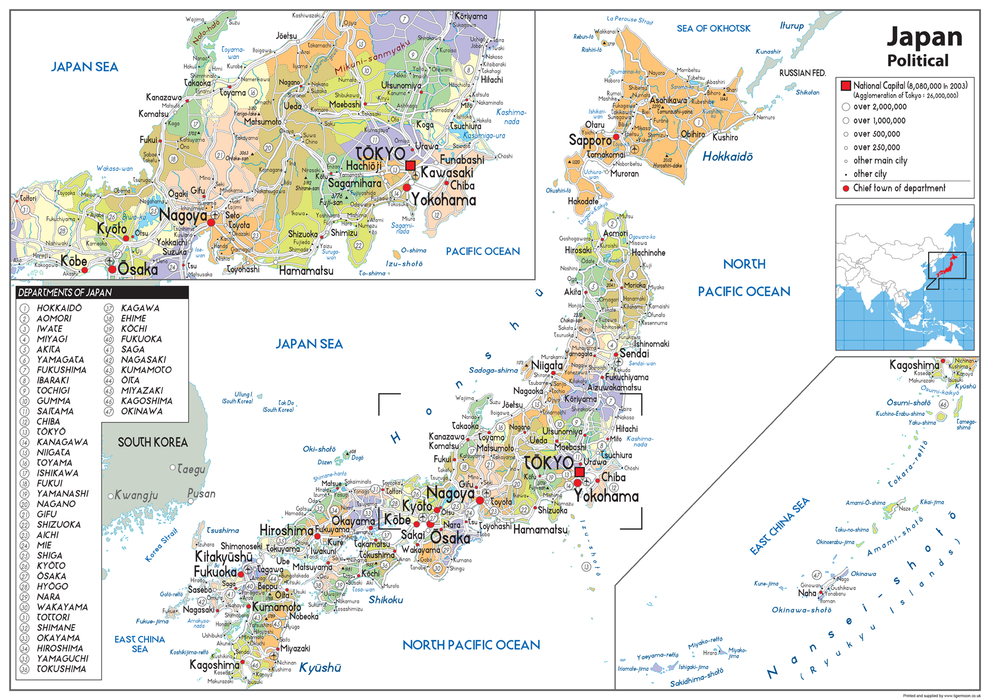 Japan Political Map