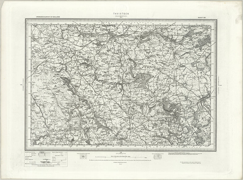 1890 Collection - Tavistock (Holsworthy) Ordnance Survey Map