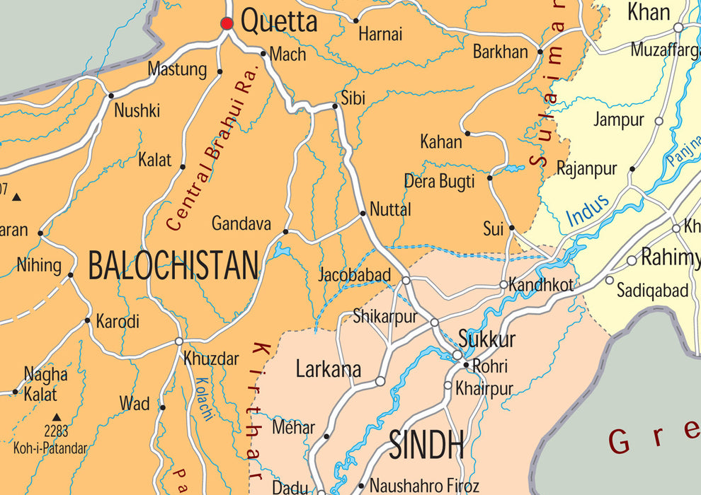 Pakistan Political Map