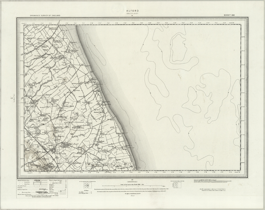Saltfleet Map 1890 Collection - Alford (Saltfleet) Ordnance Survey Map– I Love Maps