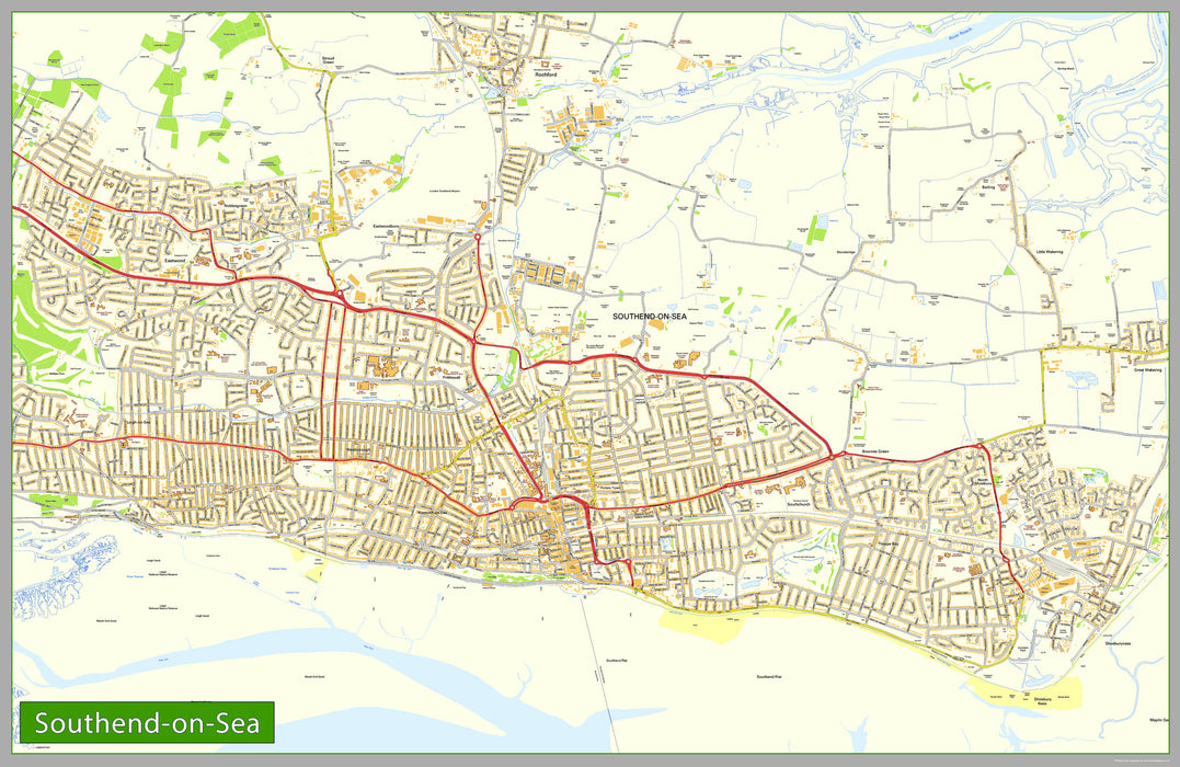 Southend on Sea Street Map