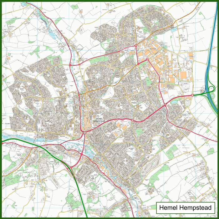Hemel Hempstead Street Map