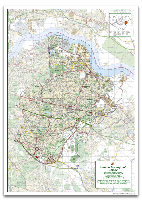 Bexley London Borough Map