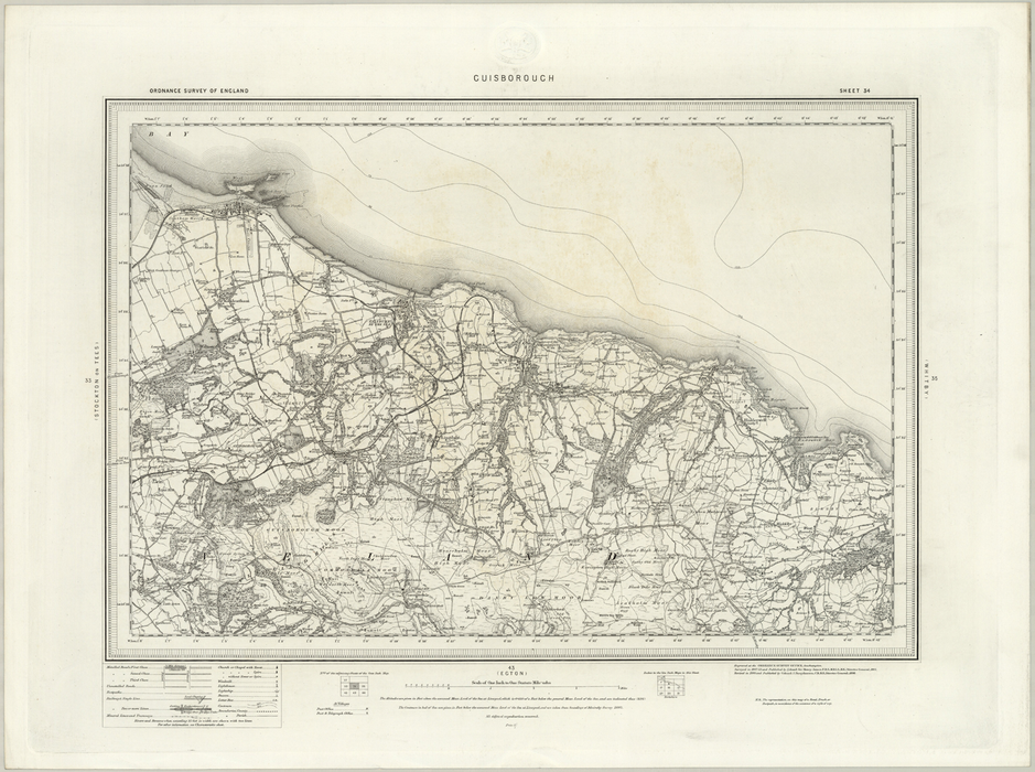 1890 Collection - Cuisborough Ordnance Survey Map