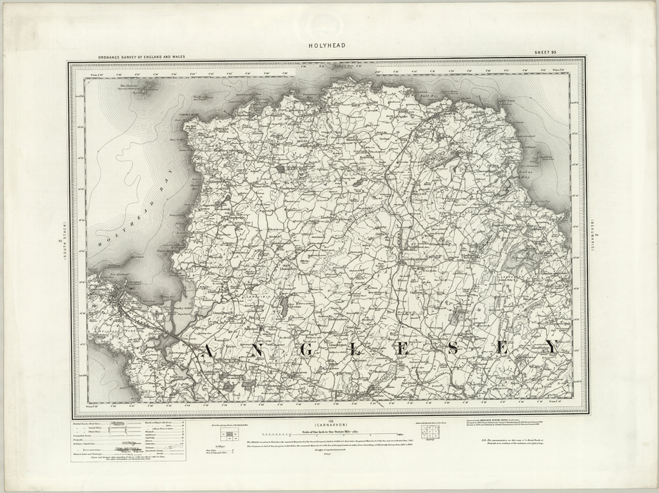 1890 Collection - Holyhead Ordnance Survey Map