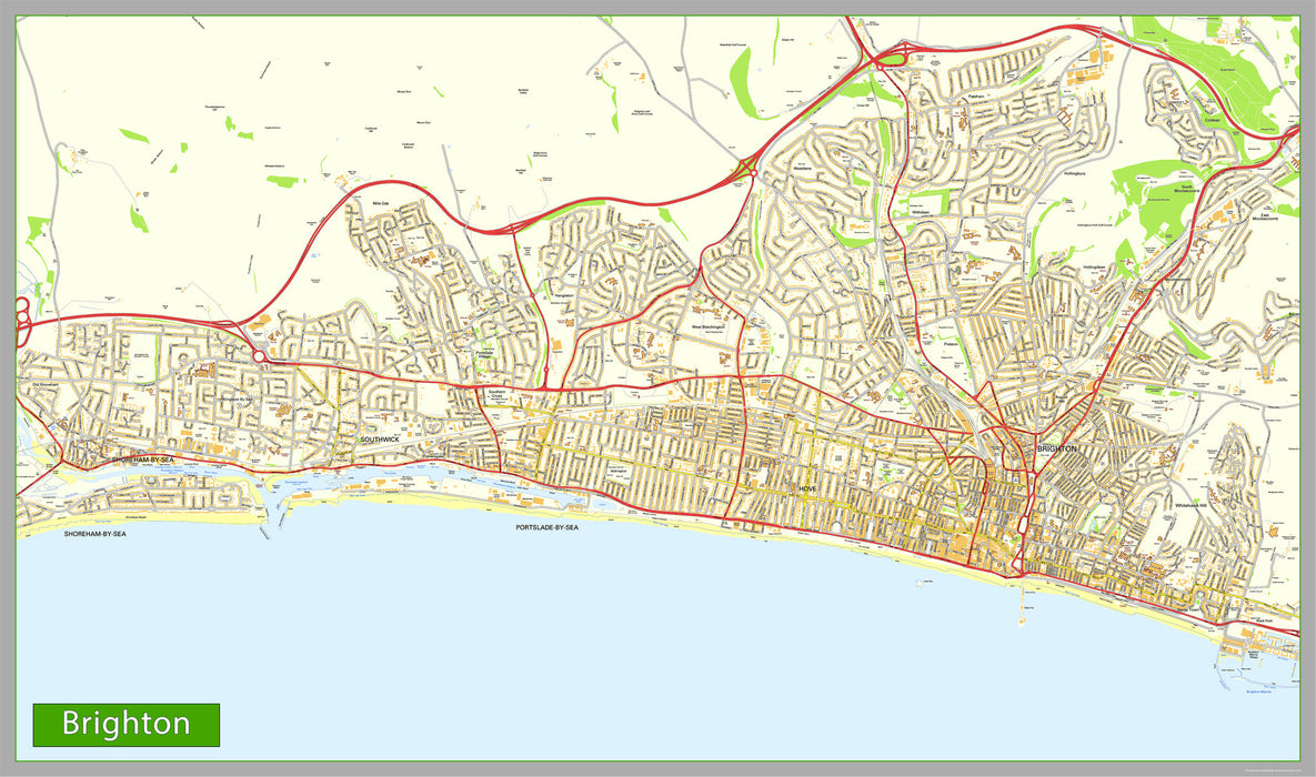 Brighton Street Map