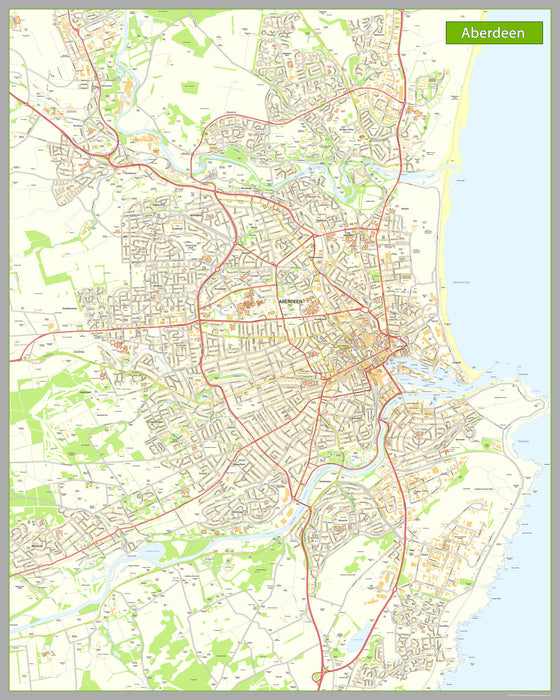 Aberdeen Street Map