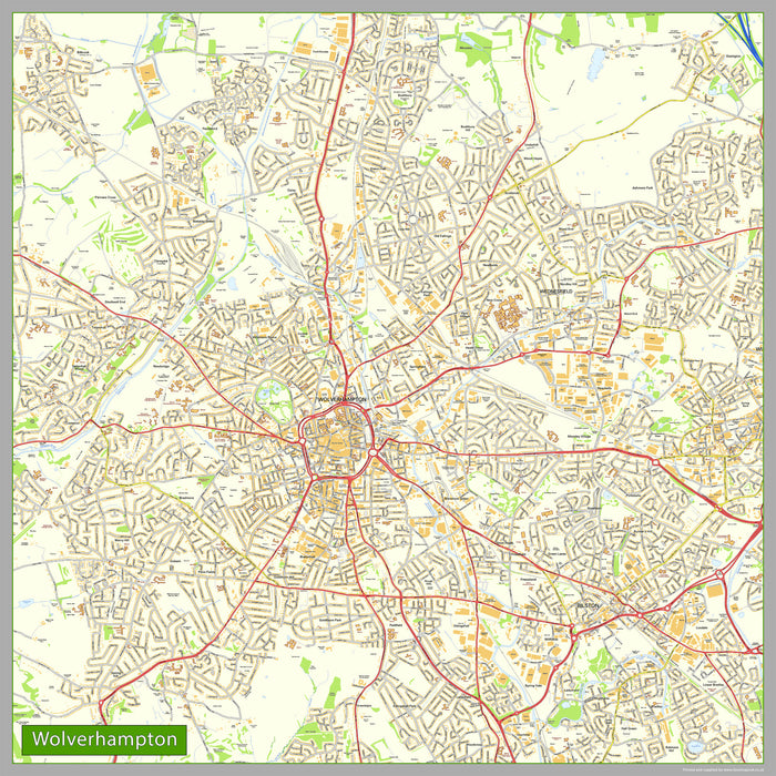 Wolverhampton Street Map
