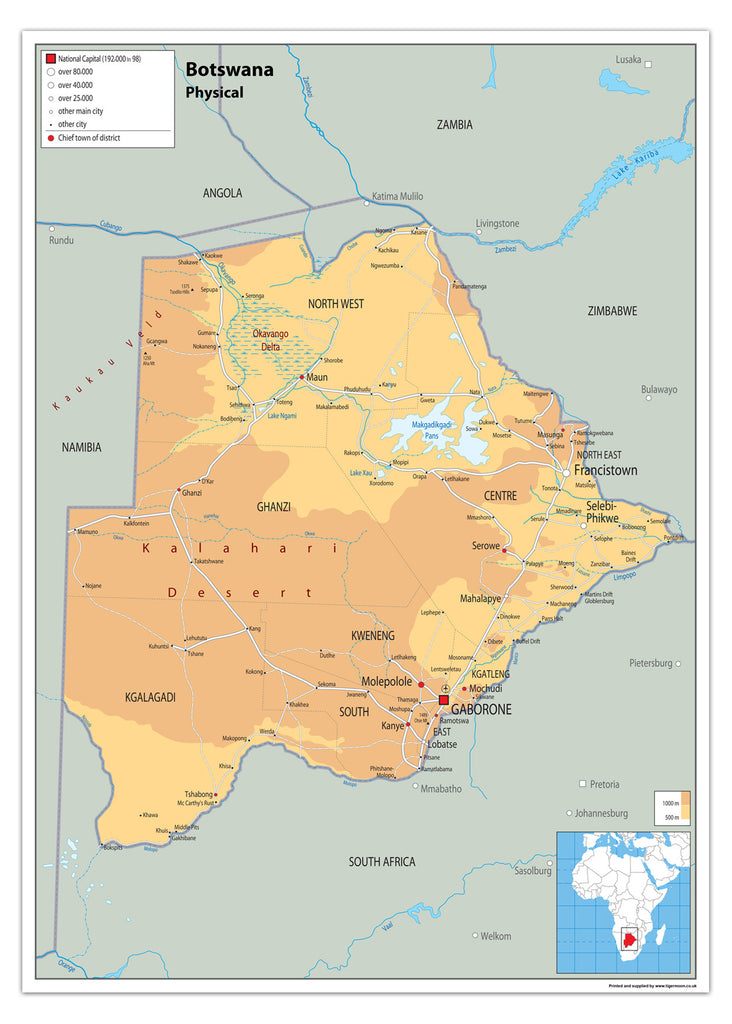Botswana Physical Map I Love Maps 1 D403c126 1c5d 4f04 91a4 5363e1dc4034 1024x1024 