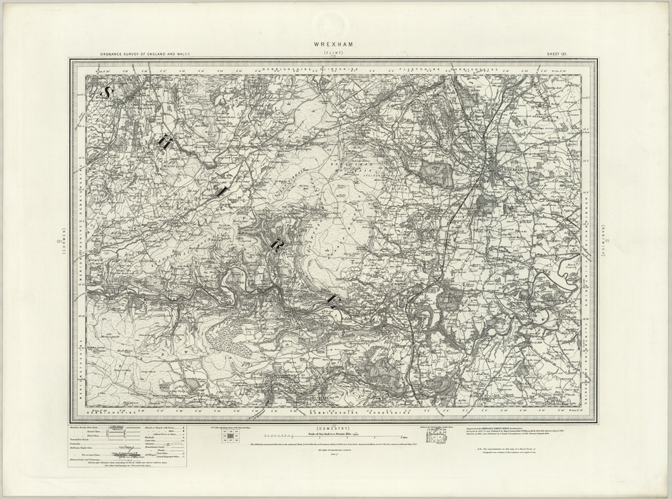 1890 Collection - Wrexham Ordnance Survey Map