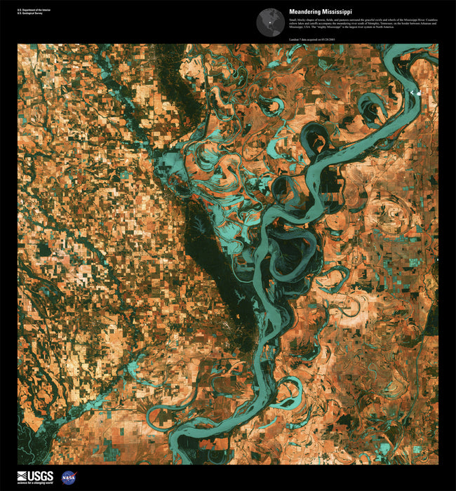 Meandering Mississippi - Earth as Art