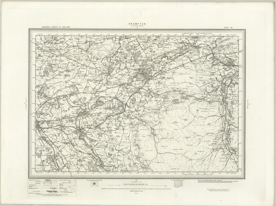 1890 Collection - Brampton (Shopford) Ordnance Survey Map