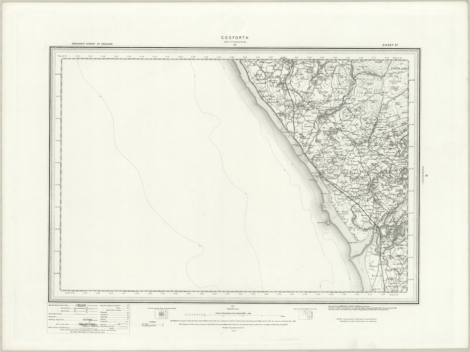 Whitehaven Postcode Map 1890 Collection - Gosforth (Whitehaven) Ordnance Survey Map– I Love Maps