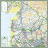 Lancashire, a ceremonial county in the East of England, UK.  This map covers the towns      Preston     Blackburn     Accrington     Burnley     Nelson     Colne     Leyland     Chorley     Lancaster     Morecambe 