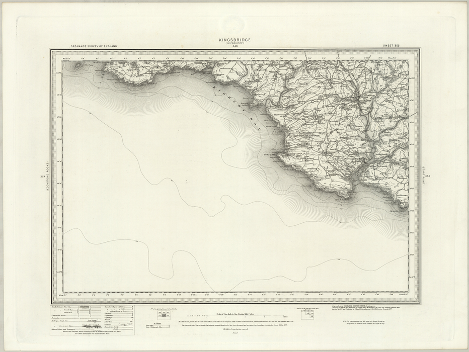 1890 Collection - Kingsbridge (Ivybridge) Ordnance Survey Map