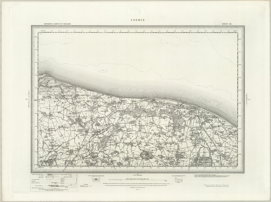 1890 Collection - Cromer Ordnance Survey Map