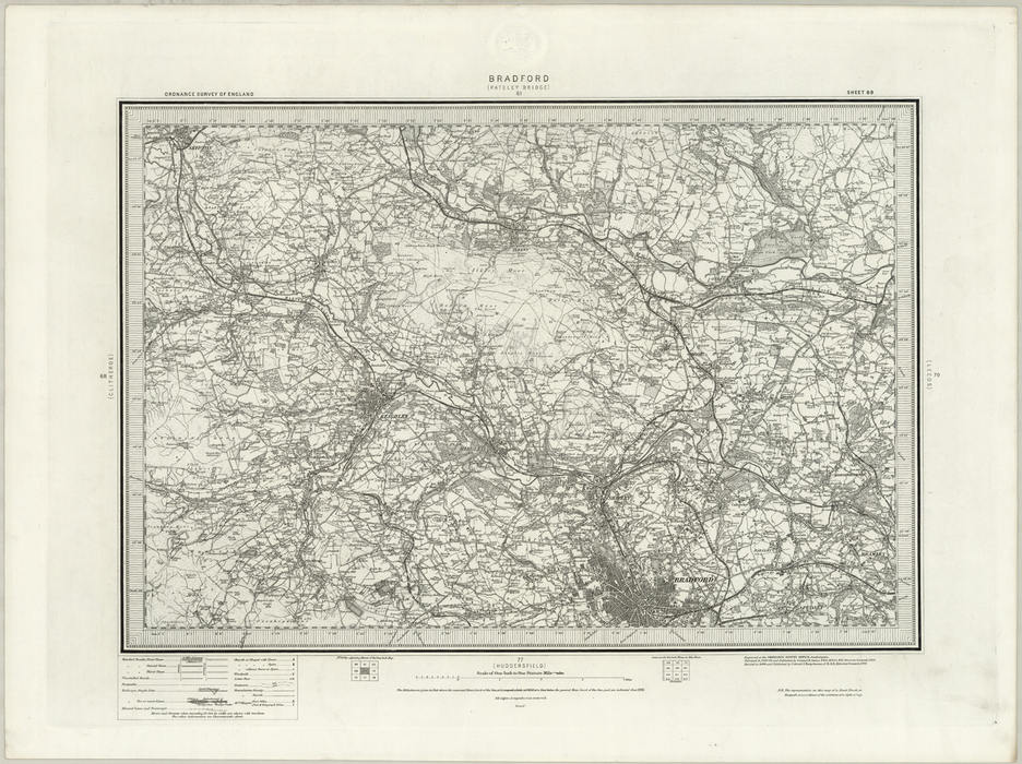 1890 Collection - Bradford (Pateley Bridge) Ordnance Survey Map